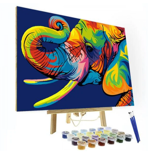 High Quality Modern Wall Art Elephant Oil Painting Kit for Home Decor High Quality Modern Wall Art Elephant Oil Painting Kit for Home Decor